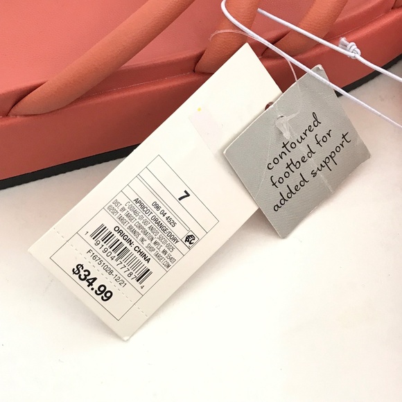 A NEW DAY Platform Heel Sandals Dory Strappy Sandals Orange Women’s Size 7 - Picture 15 of 16